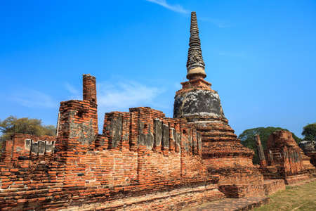 Pagoda and Stupa temple in ancient cityの写真素材