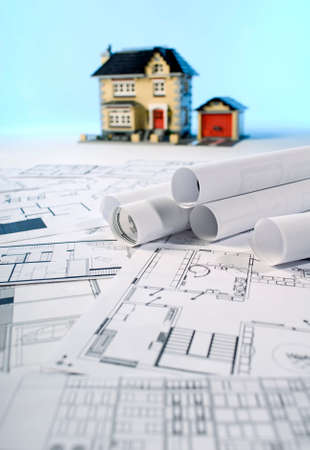 Blueprints and house