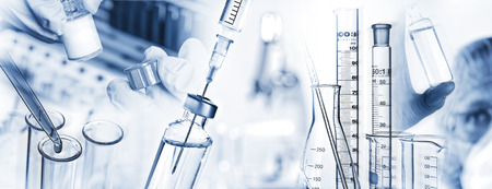 Analysis system, syringe, microscope and other laboratory utensils.の写真素材