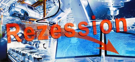 Recession in various areas of industry and production