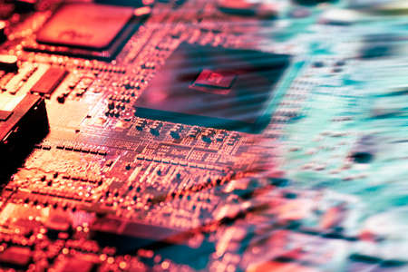 Computer board with processor and motion blur