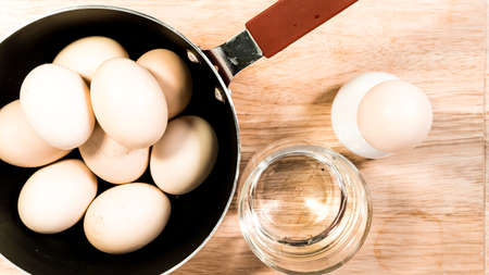 Eggs isolated on white background