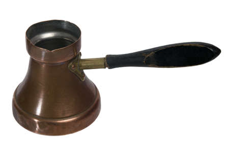 Coffee pot isolated on white, with clipping path.の写真素材