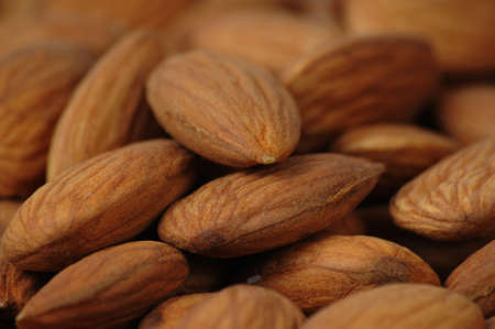 Almonds close up