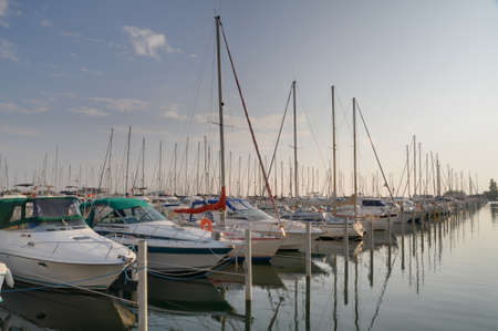 Yachts and boats docked 