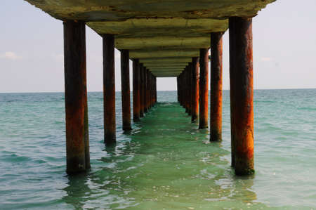 Under the pier.の写真素材