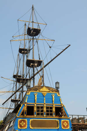 Pirate ship docked.の写真素材