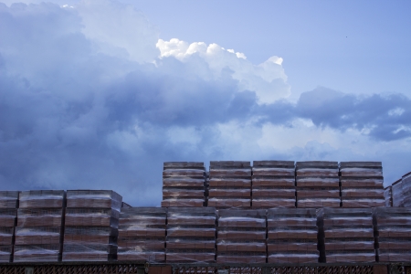 red bricks ,blocksの写真素材
