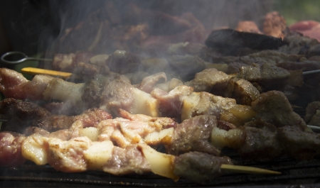 smoked grillの写真素材