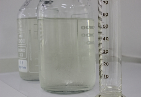 lab bottle with measureの写真素材