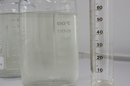 lab bottle with measureの写真素材