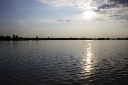 lake sunriseの写真素材