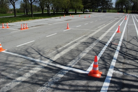 Ground for taking the test from drivingの写真素材