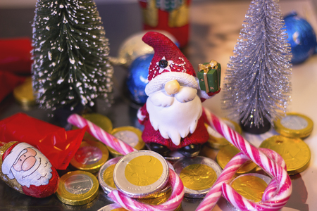 merry christmas and happy new yearの写真素材