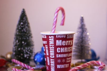merry christmas and happy new yearの写真素材