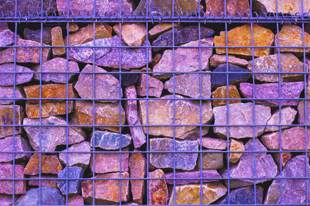 Abstract Stone Wall perfomance artの写真素材