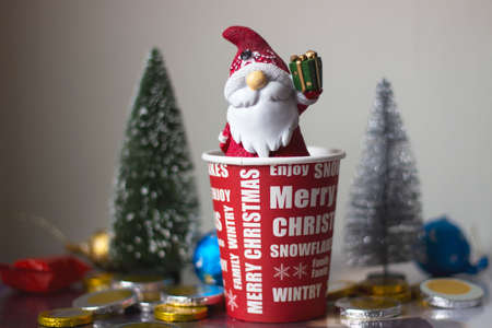 merry christmas and happy new yearの写真素材