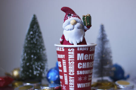 merry christmas and happy new yearの写真素材