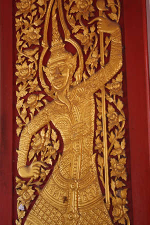 Antique temple doorの写真素材