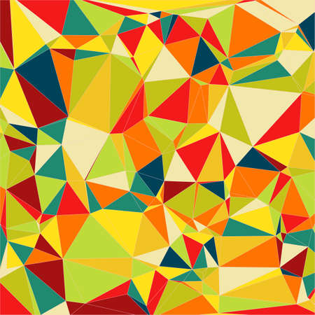 Abstract light colorful Triangle Polygonal Geometrical Background, Vector Illustration. Geometric design texture for business presentations. For flyer, banner, leaflet, web siteのイラスト素材