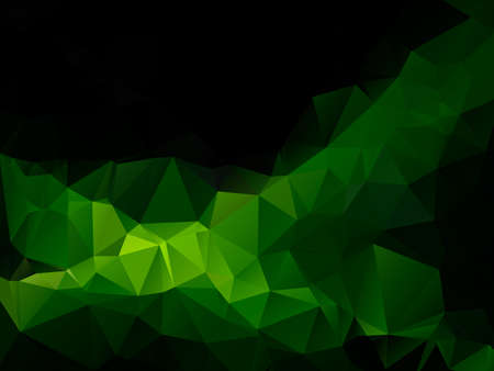 Green line over black.のイラスト素材