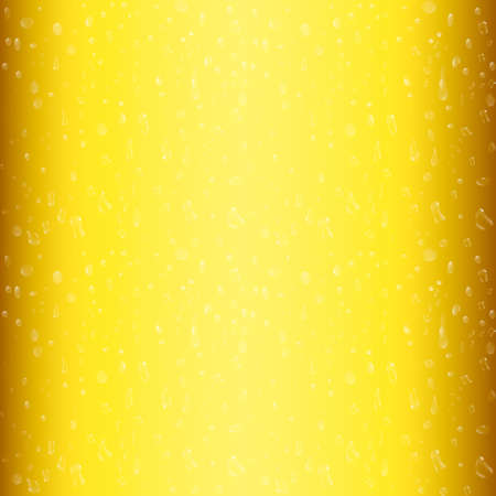 Droplets on freshly poured beer. 3d vector illustration.のイラスト素材