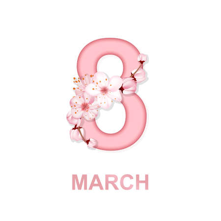 Happy Women's Day greeting card templateのイラスト素材