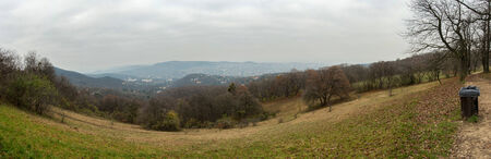 Autumn Nature with  panorama view