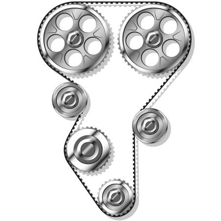 The image of a gas distribution mechanism  Gradient mashのイラスト素材