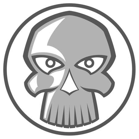 Illustration of evil skull. Illustration clip artのイラスト素材