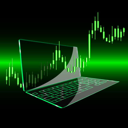 Notebook for business. Vector illustration. Gradient mashのイラスト素材