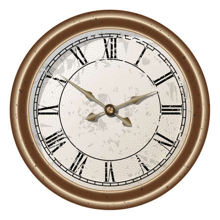 Vector icon of retro pocket watches. gradient mashのイラスト素材