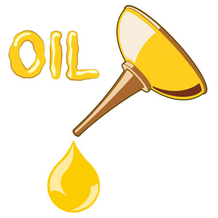 Oil Lubricator with oil. no mash no gradientのイラスト素材