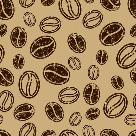 seamless coffee patternのイラスト素材