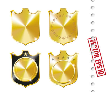 Gold Labelsのイラスト素材