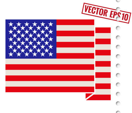 America flag のイラスト素材