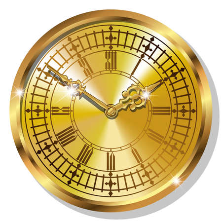Gold vintage watchesのイラスト素材