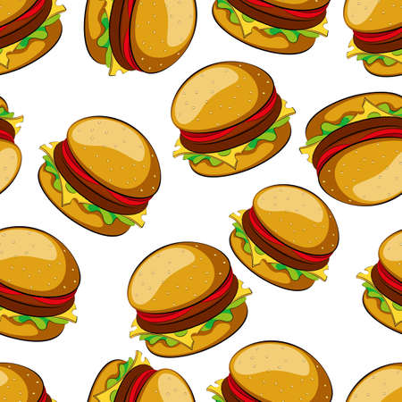 Hamburger backgroundのイラスト素材