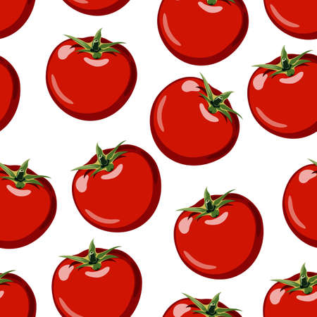 red ripe tomatoのイラスト素材