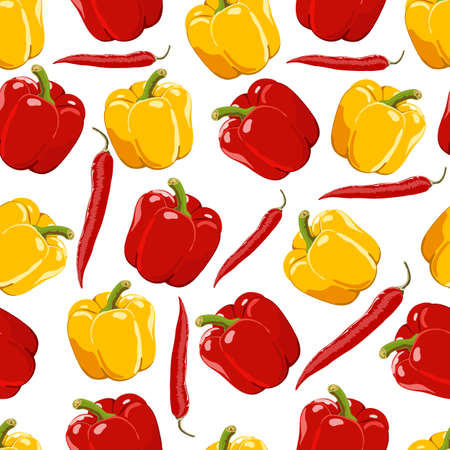 ripe pepper backgroundのイラスト素材