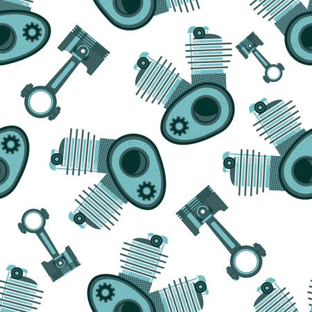 motor bike engine backgroundのイラスト素材