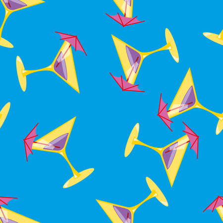 Martini seamless vector patternのイラスト素材