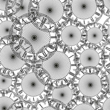 dial the old clockのイラスト素材