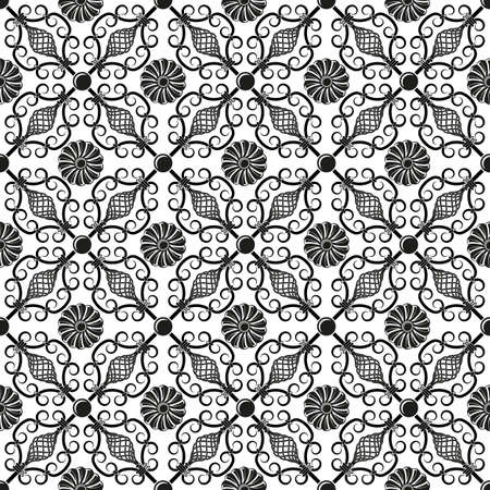 wrought iron patternのイラスト素材