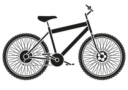 bike silhouetteのイラスト素材