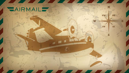 Postal air mail background.  illustration. Clip artのイラスト素材