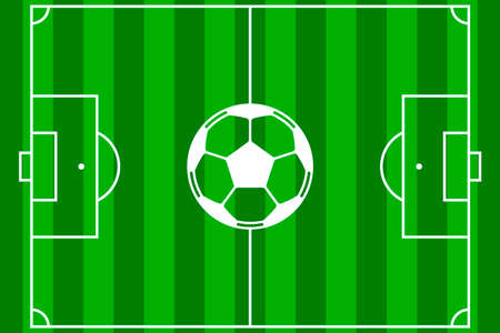 Soccer field vectorのイラスト素材