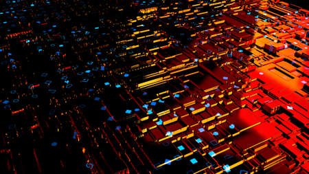 3D Abstract Background. Render