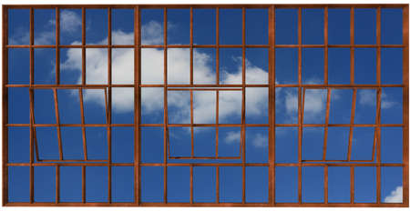 Window frame. 3D renderの写真素材