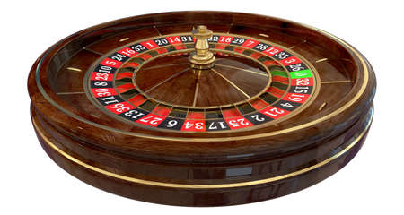 Casino roulette wheel 3Dの写真素材